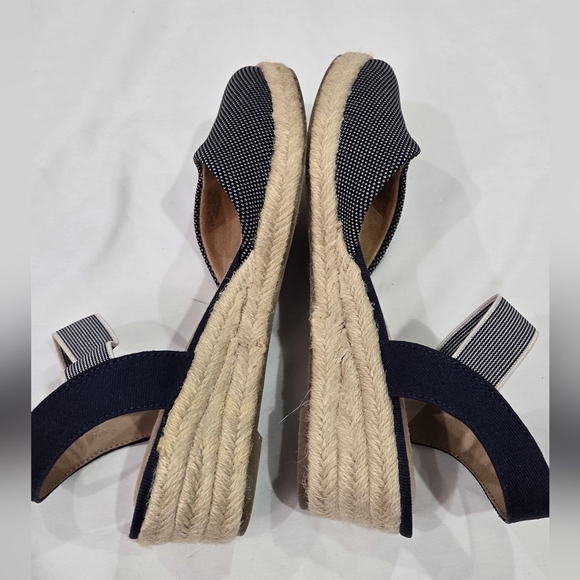 Lifestride Kimmie Espadrille Wedge Velocity 2.0 Navy Almond Milk Coastal 9.5 - Picture 10 of 12